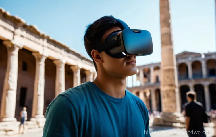 몰입형 학습을 위한 첨단 기술 활용 - Image Prompt 1: Virtual Reality in Historical Education**