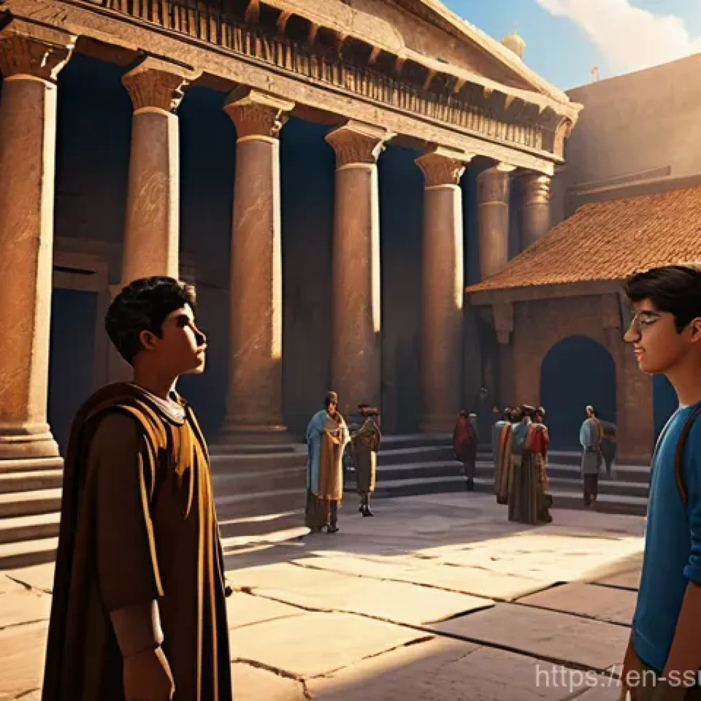 몰입형 학습 환경에서의 협업 도구 - **Immersive Ancient World Exploration:** A diverse group of young adult university students, approxi...