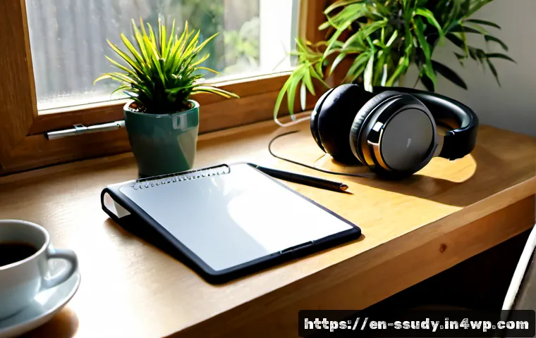 Home 17 몰입형 학습을 위한 동기 부여 기법 - Photorealistic home study scene showing a focused adult learner at a clean wooden desk, using a simp...