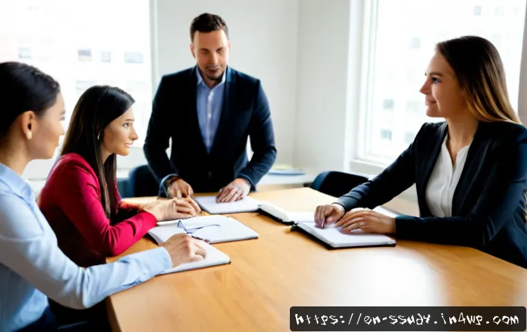 몰입형 학습을 위한 리더십 개발 전략 - Photorealistic corporate leadership workshop in a bright modern American office, a confident mid-car...
